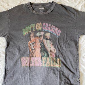 Made worn look oversized band tee TLC